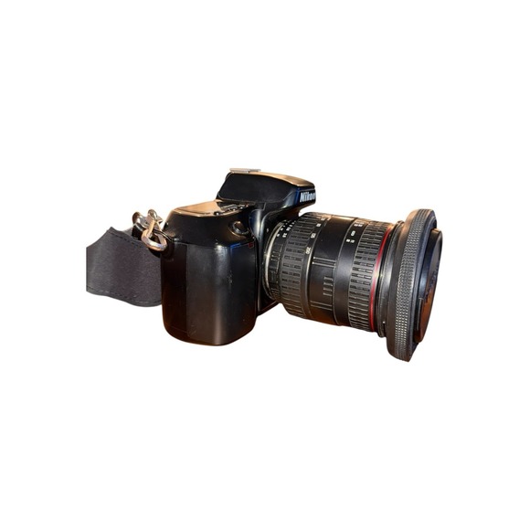 Nikon N70 35mm SLR Camera w/ Sigma 28-200mm Lens, Strap & Quantaray Filter Works - Picture 1 of 6